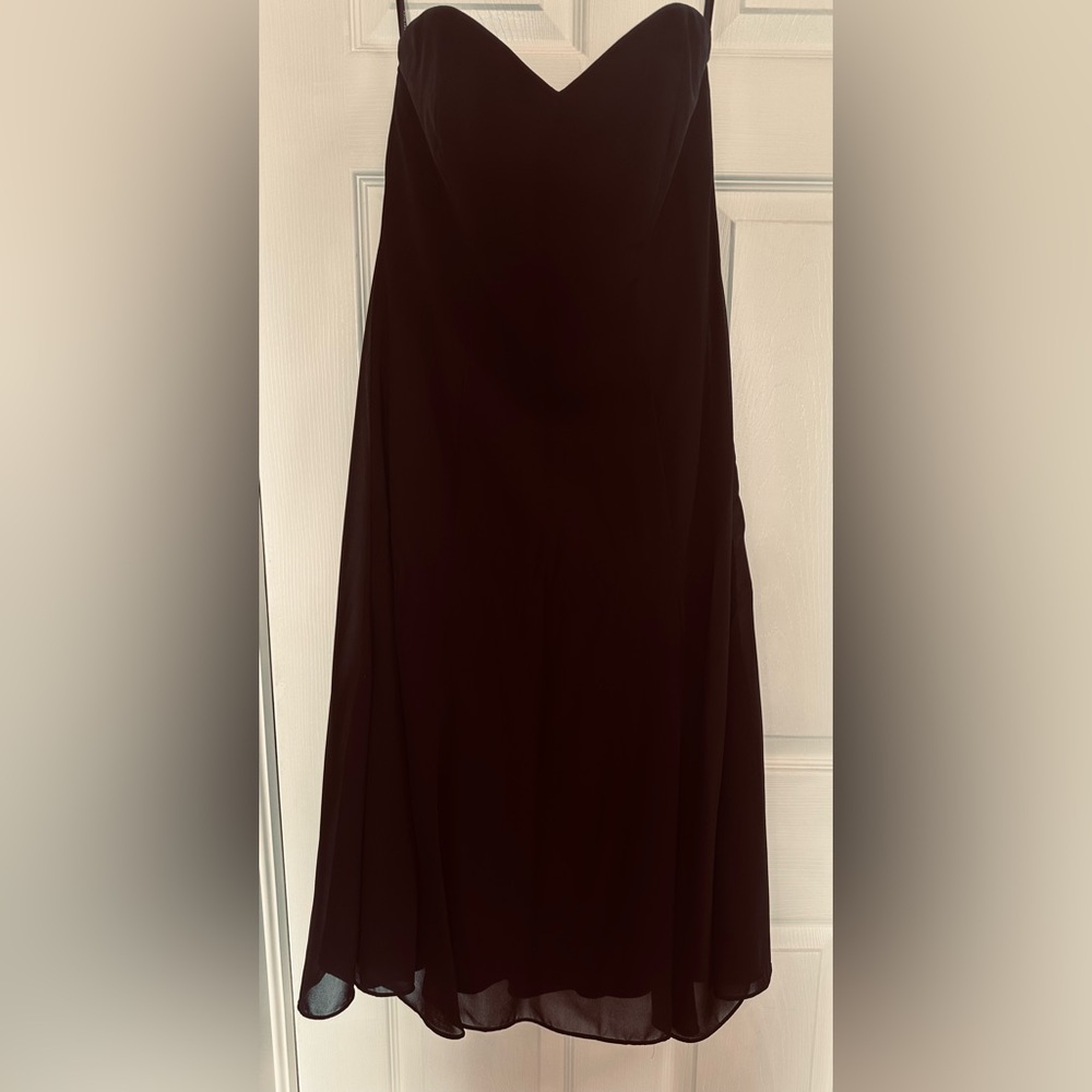 Elegant Black Strapless Dress